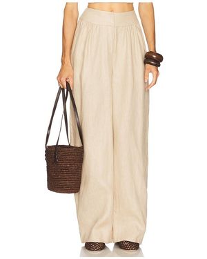 Camila Coelho Harlow Linen Pant - Natural