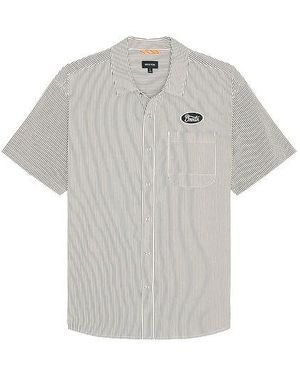 Brixton Builders Auto Short Sleeve Shirt - White