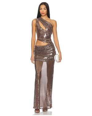 superdown Abrielle Maxi Dress - Brown