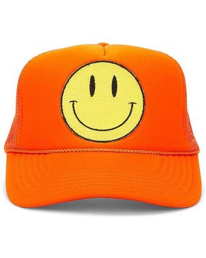 Friday Feelin Smiley Hat - Orange