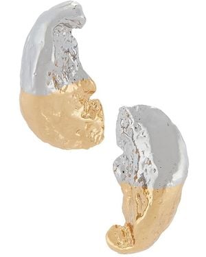 Lelet Julie Hammered Earrings - White