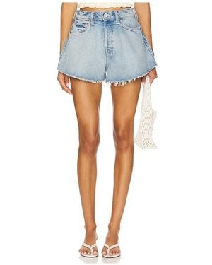 Mother The Flutter Short Fray - Blue