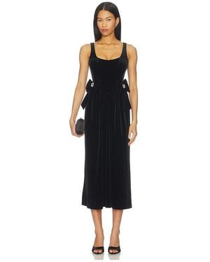 Show Me Your Mumu Ricci Midi Dress - Black