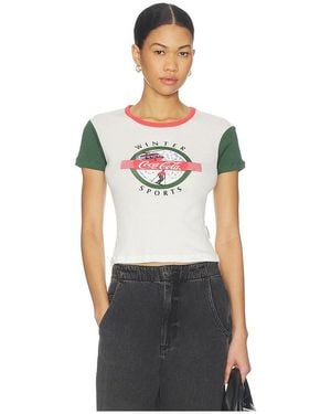The Laundry Room Coca Cola Winter Sports Baby Tee - Black
