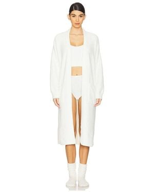Barefoot Dreams Cozychic Luxe High Slit Cardigan - White