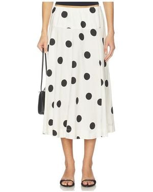 Free People Betty Drop Waist Skirt - Natural