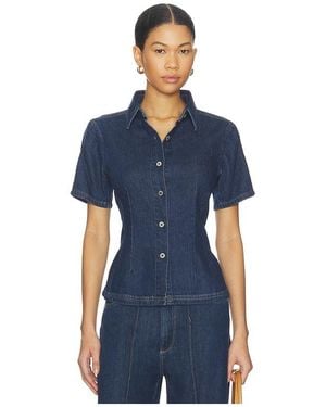 DL1961 Joice Aura Denim Shirt - Blue