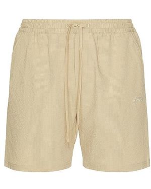 Les Deux Stan Seersucker Swim Shorts - Natural