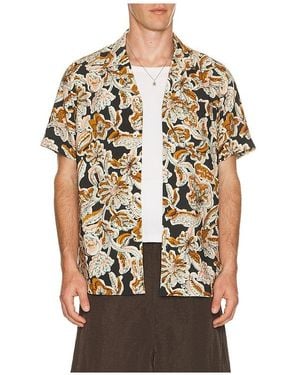 Scotch & Soda Printed Short Sleeve Shirt - Multicolour