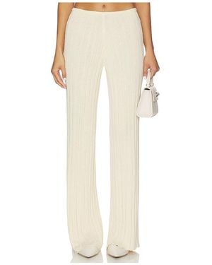 SNDY'S Baha Ribbed Wide Leg - Natural