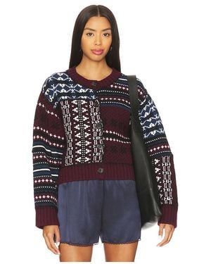 Sea Linea Fair Isle Cardigan - Blue