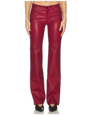FRAME X Alexandra Leclerc The Leather Rouge Pant - Red