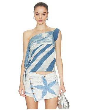 MASHA POPOVA Backless Top - Blue
