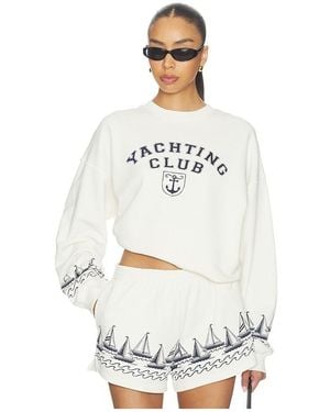 Beach Riot Devyn Oversized Sweatshirt - White