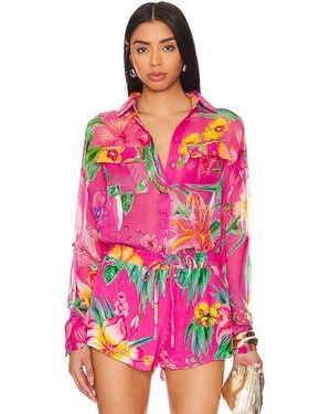 Rococo Sand Megan Button Up Shirt - Pink