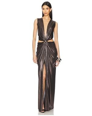 Sid Neigum Floor Length Knot Dress - Brown