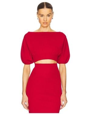 Helsa Luella Short Sleeve Jumper - Red