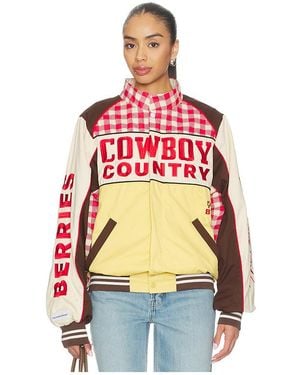 The Laundry Room Cowboy Country Grown Wild Berries Racing Jacket - Red