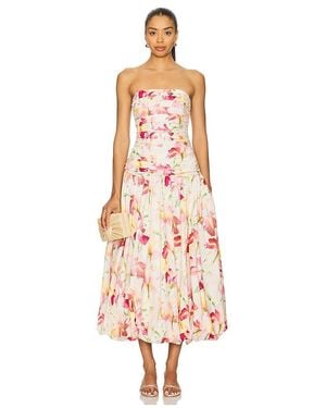 Nicholas Despina Bubble Midi Dress - White