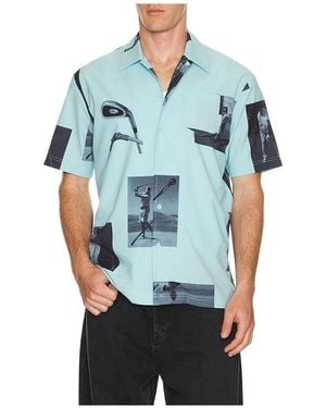 Students Golf CHEMISE en Mint - Bleu