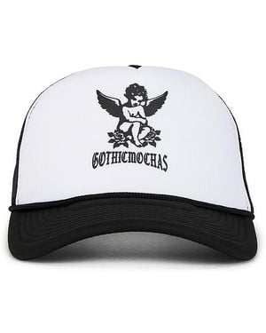 Gothicmochas Sombrero En Color Negro Talla - Blanco