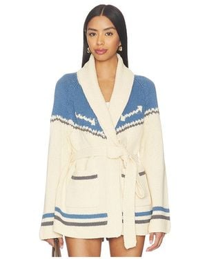 The Great The Western Riding Cardigan Jumper X Stetson Collab - Blue