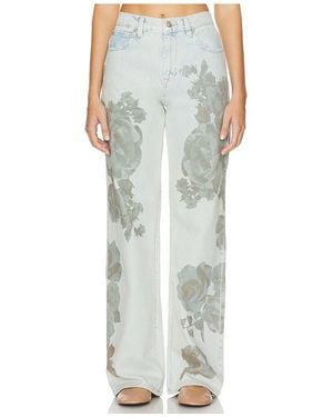 Free People X We The Free Tinsley Printed Wide Leg - White