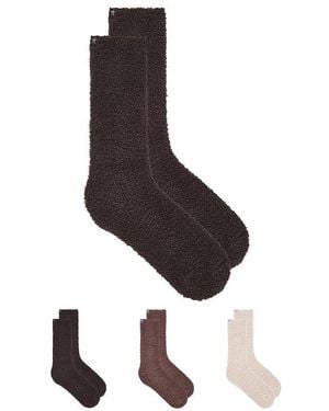 Barefoot Dreams X Revolve Cozychic 3 Pair Sock Set - Black