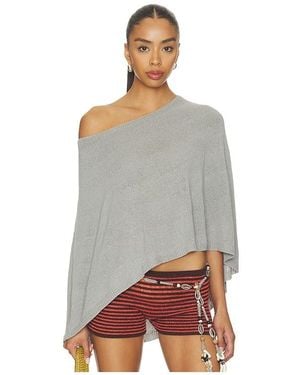 SNDY'S X Revolve Misty Knit Poncho - Gray