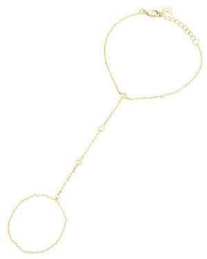 By Adina Eden Esclava Dainty En Color Oro Metálico Talla - Blanco