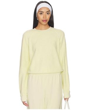 PERFECTWHITETEE Fleece Long Sleeve Crewneck Sweatshirt - Natural