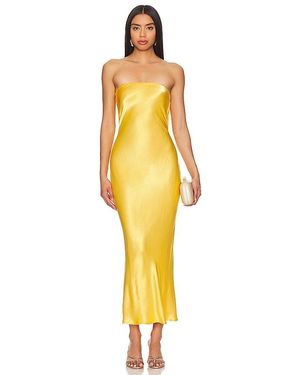 bec and bridge agatha cut out dress Bec and Bridge - Agathe Diamond Cut-out Yellow Dress