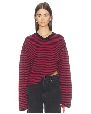 Lioness Langarmshirt Mit V-Ausschnitt Bloom - Rot