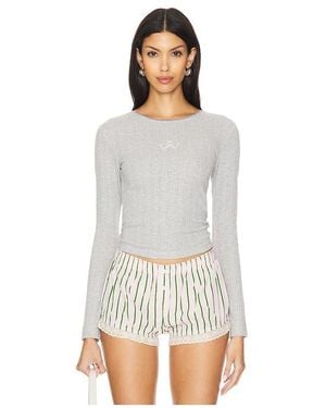 Damson Madder Lua トップ - ホワイト