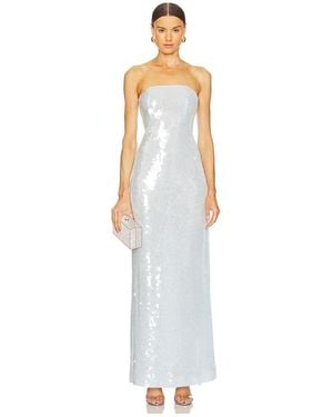 retroféte Beth Sequin Dress - White