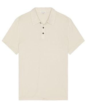 Club Monaco Lightweight Washed Polo - White