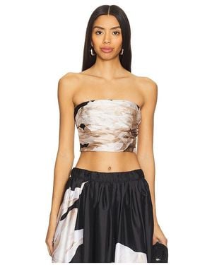 Hemant & Nandita Ruched Bustier - Black