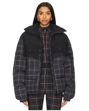 The Upside Lumiere Fox Puffer Jacket - Black