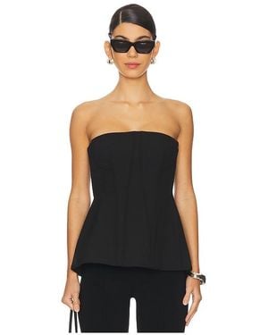 Jonathan Simkhai Parker Bustier Top - Black