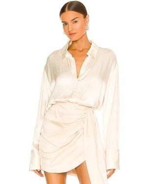 SNDY'S Rising Satin Shirt - Natural