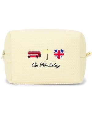 Abode On Holiday Waffle Pouch - Natural