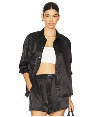 Heroine Sport Satin Shirt - Black