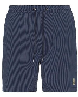 Marine Layer 6 Stretch Swim Trunk - Blue