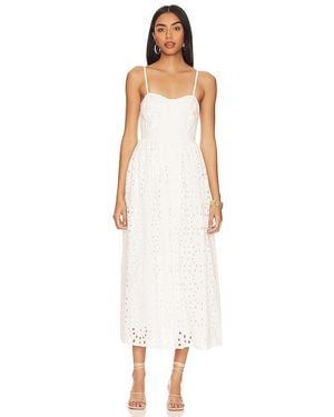 Karina Grimaldi Kaur Eyelet Dress - White