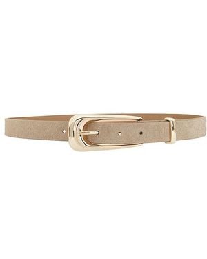 Ettika Large Signature Buckle Belt - White