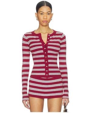 Frankie's Bikinis Lenon Cloud Knit Jumper - Red