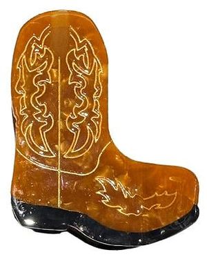 Solar Eclipse Broche Para El Pelo Cowboy Boot Claw Hair Clip En Color Belleza: Na Talla - Blanco