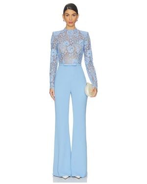 Nadine Merabi Blauer Jumpsuit Maddie