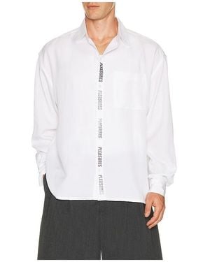 Pleasures Impact Button Up Shirt - White