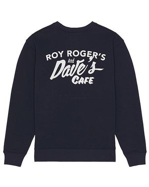 Roy Roger's x Dave's New York Sudadera Print Cafe En Color Azul Marino Talla (También En M, S, Xl/1X)
